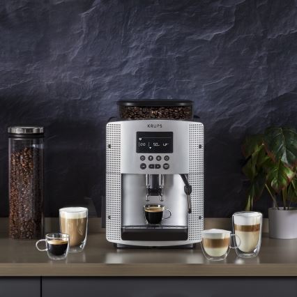 Krups - Cafetera automática ESSENTIAL 1450W/230V plata