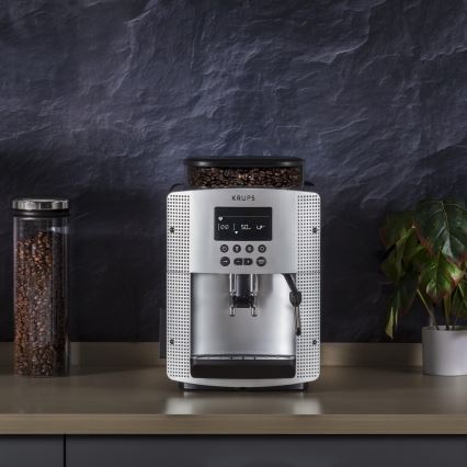 Krups - Cafetera automática ESSENTIAL 1450W/230V plata
