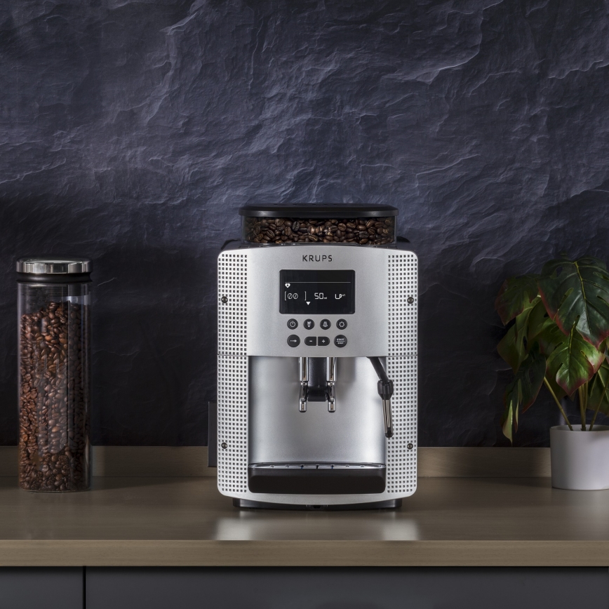 Krups - Cafetera automática ESSENTIAL 1450W/230V plata