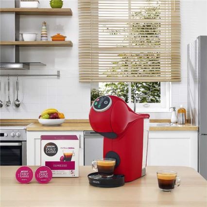 Krups - Máquina de café en cápsulas NESCAFÉ DOLCE GUSTO GENIO S PLUS 1500W rojo
