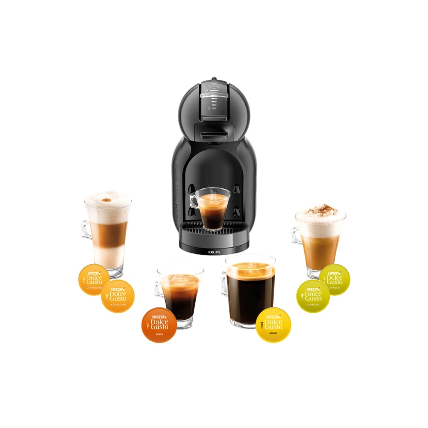 Krups - Máquina de café en cápsulas NESCAFÉ DOLCE GUSTO MINI ME 1500W antracita