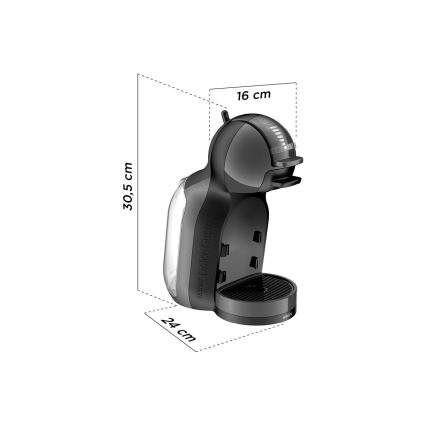 Krups - Máquina de café en cápsulas NESCAFÉ DOLCE GUSTO MINI ME 1500W antracita