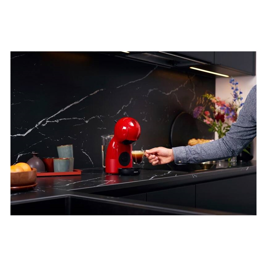 Krups - Máquina de café en cápsulas NESCAFÉ DOLCE GUSTO PICCOLO XS 1600W rojo