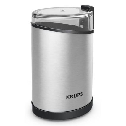 Krups - Molinillo eléctrico de café en grano 85g FAST-TOUCH 200W/230V cromo mate