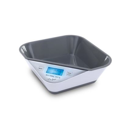 Lamart - Balanza de cocina digital 2x AAA blanca/gris
