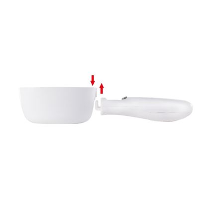Lamart - Cuchara medidora con pantalla LCD 2xAAA blanca