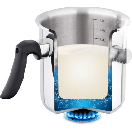 Lamart - Lechera de acero inoxidable 1,5 l