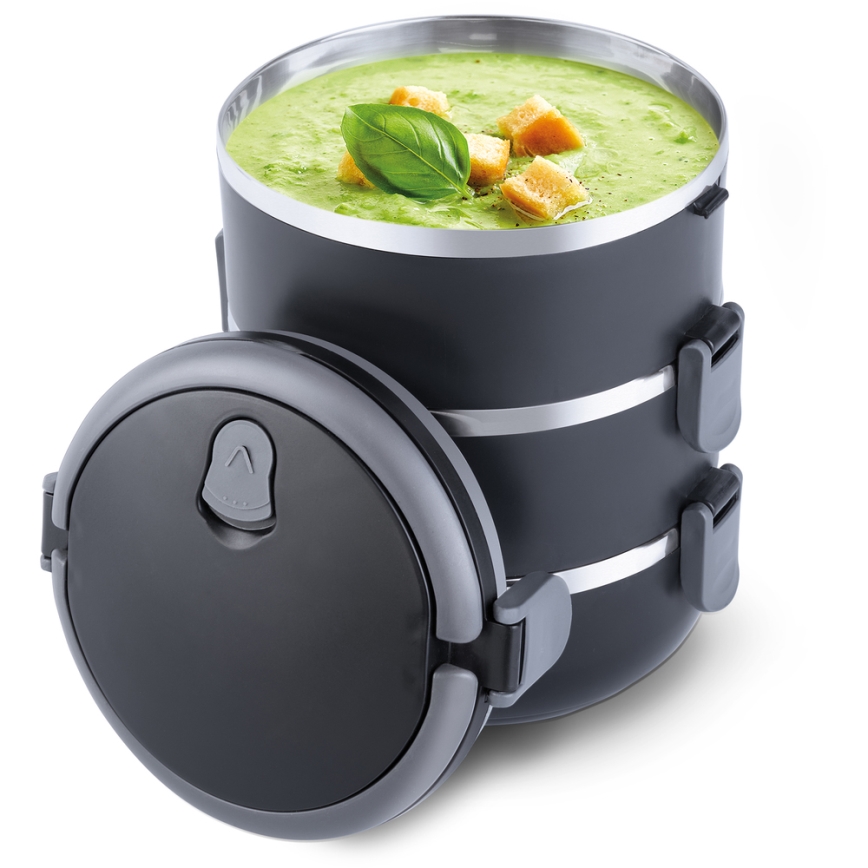 Lamart - Recipiente térmico para alimentos 1,8 l negro