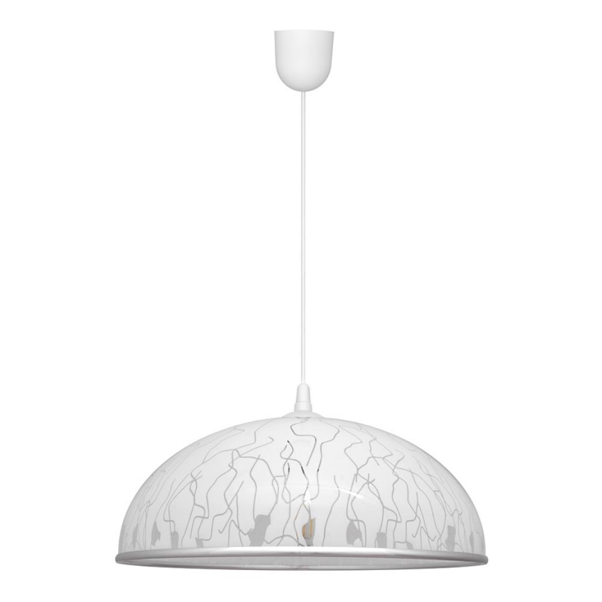Lámpara Araña CIRCLE 1xE27/15W/230V blanco