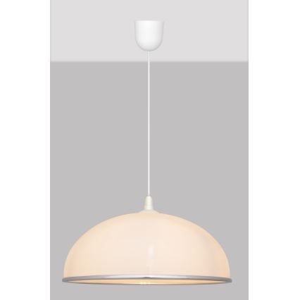 Lámpara Araña CIRCLE 1xE27/15W/230V blanco