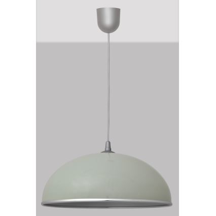 Lámpara Araña CIRCLE 1xE27/15W/230V gris