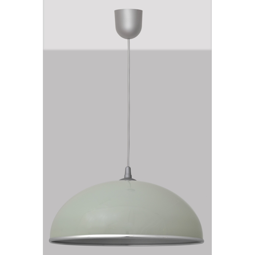 Lámpara Araña CIRCLE 1xE27/15W/230V gris