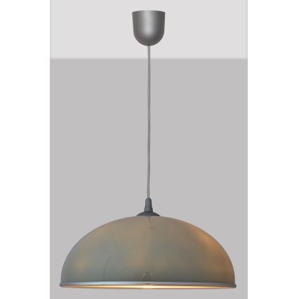 Lámpara Araña CIRCLE 1xE27/15W/230V gris