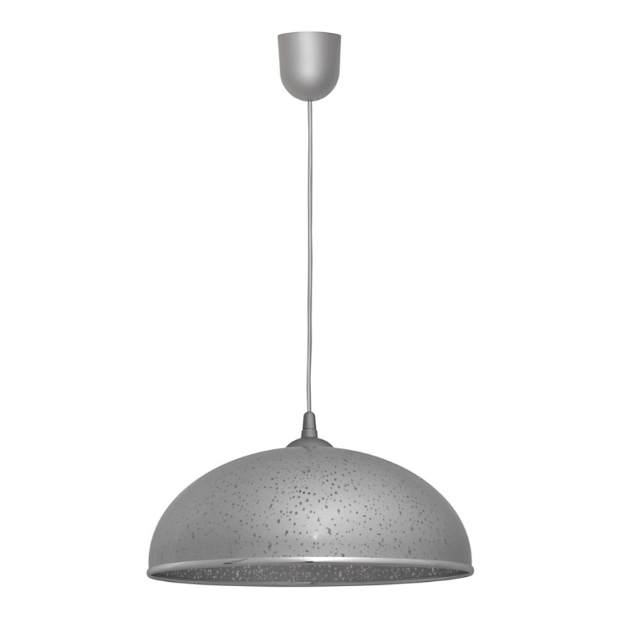 Lámpara araña CIRCLE 1xE27/15W/230V gris