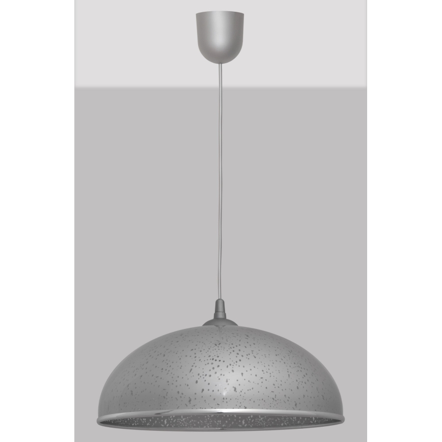 Lámpara araña CIRCLE 1xE27/15W/230V gris
