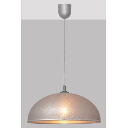 Lámpara araña CIRCLE 1xE27/15W/230V gris
