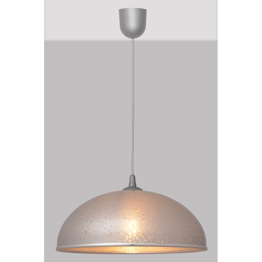 Lámpara araña CIRCLE 1xE27/15W/230V gris