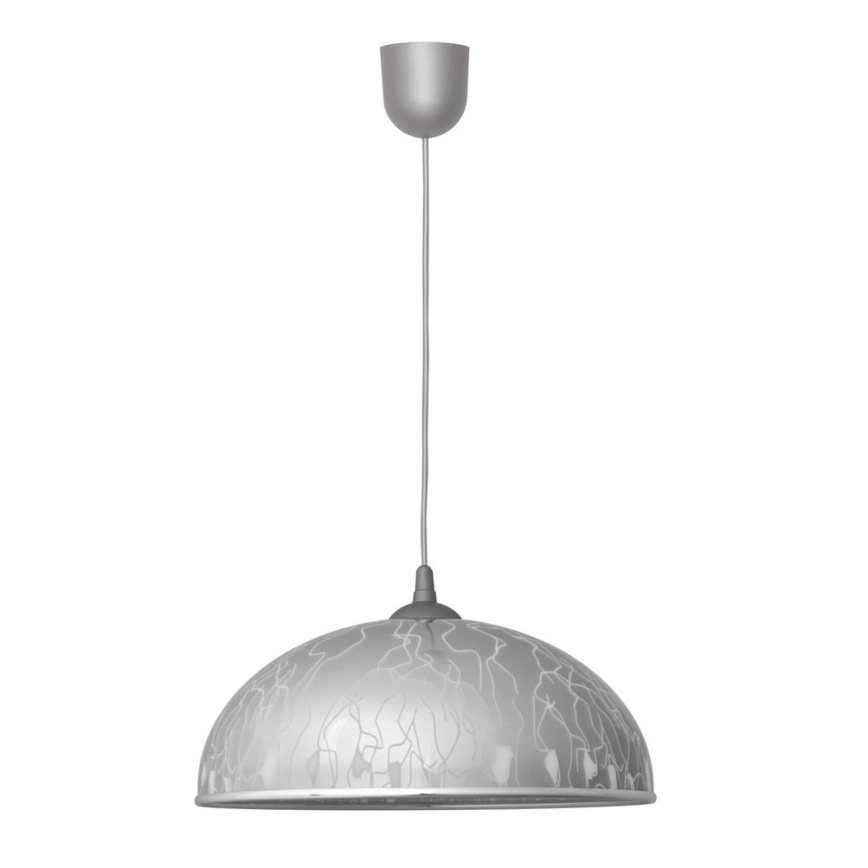 Lámpara araña CIRCLE 1xE27/15W/230V gris