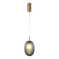 Lámpara colgante 1xE14/25W/230V gris diá. 15 cm