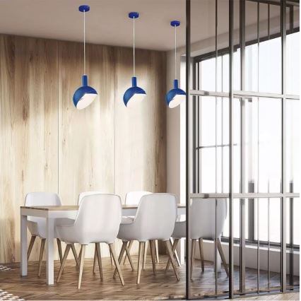Lámpara colgante 1xE14/60W/230V azul