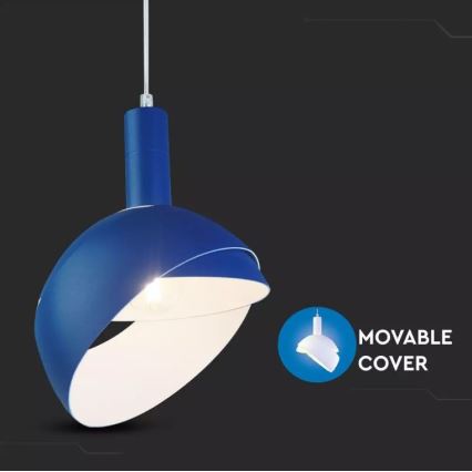 Lámpara colgante 1xE14/60W/230V azul
