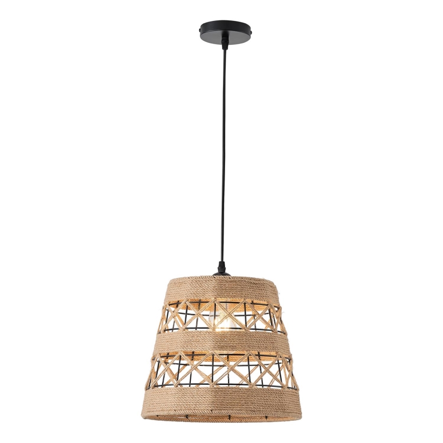Lámpara colgante 1xE27/15W/230V beige