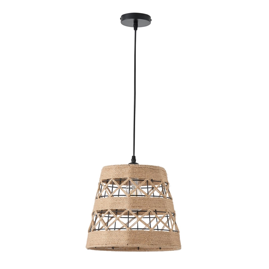 Lámpara colgante 1xE27/15W/230V beige