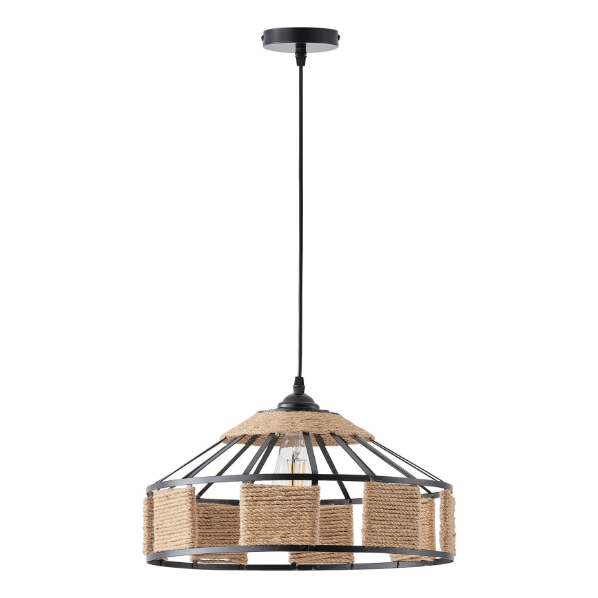 Lámpara colgante 1xE27/15W/230V beige