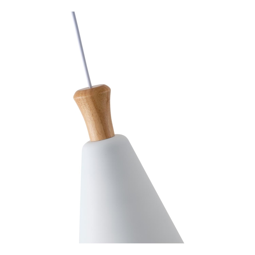 Lámpara colgante 1xE27/15W/230V blanco diá. 20 cm