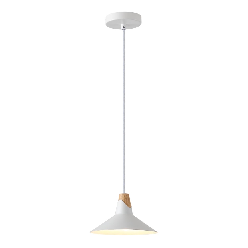 Lámpara colgante 1xE27/15W/230V blanco