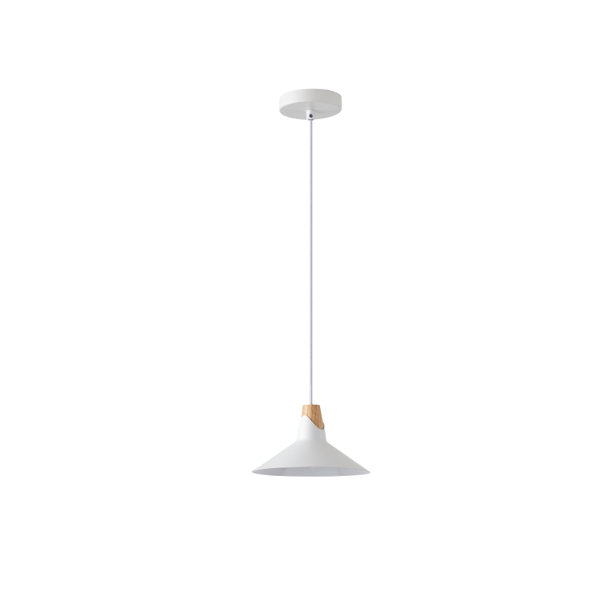 Lámpara colgante 1xE27/15W/230V blanco