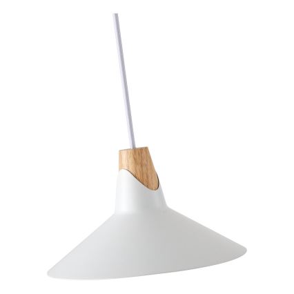 Lámpara colgante 1xE27/15W/230V blanco