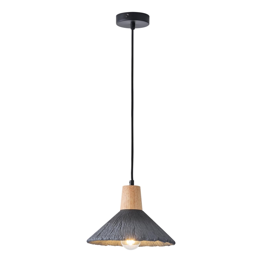 Lámpara colgante 1xE27/15W/230V gris
