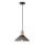 Lámpara colgante 1xE27/15W/230V gris