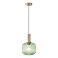 Lámpara colgante 1xE27/15W/230V verde pr. 20 cm