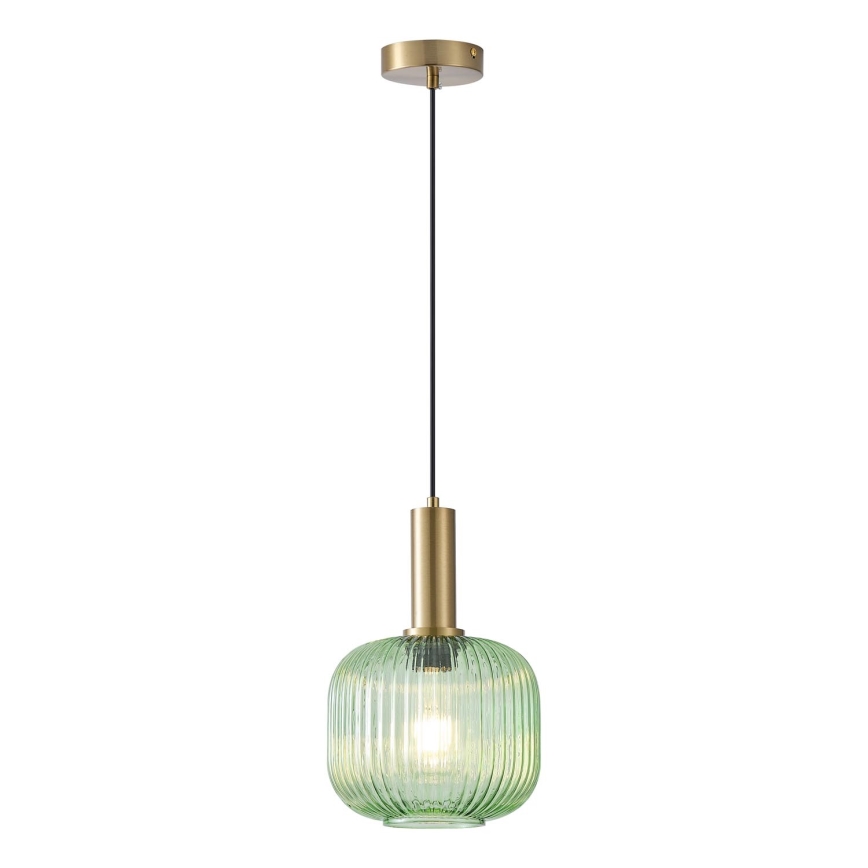 Lámpara colgante 1xE27/15W/230V verde pr. 20 cm