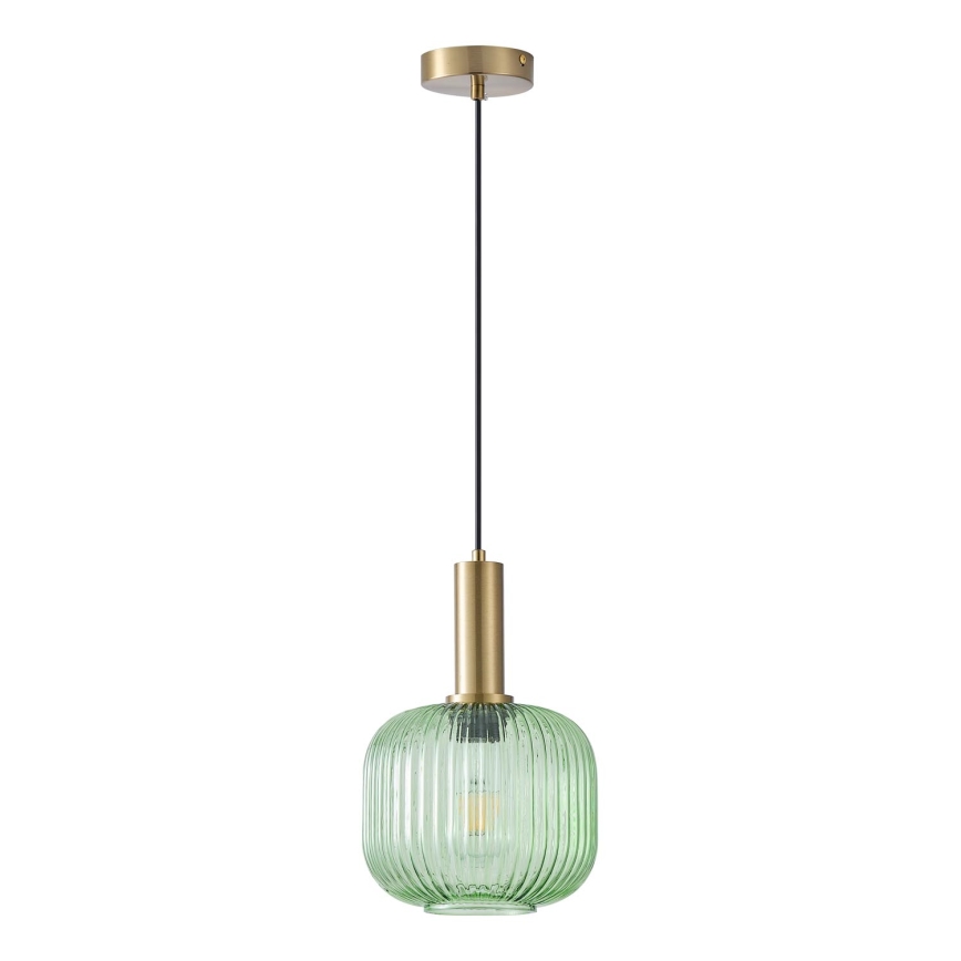 Lámpara colgante 1xE27/15W/230V verde pr. 20 cm