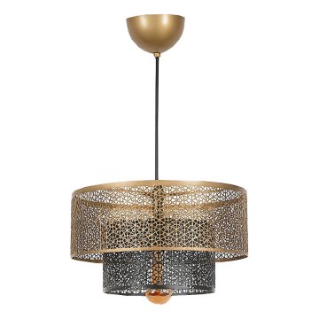 Lámpara colgante 1xE27/40W/230V dorado/negro