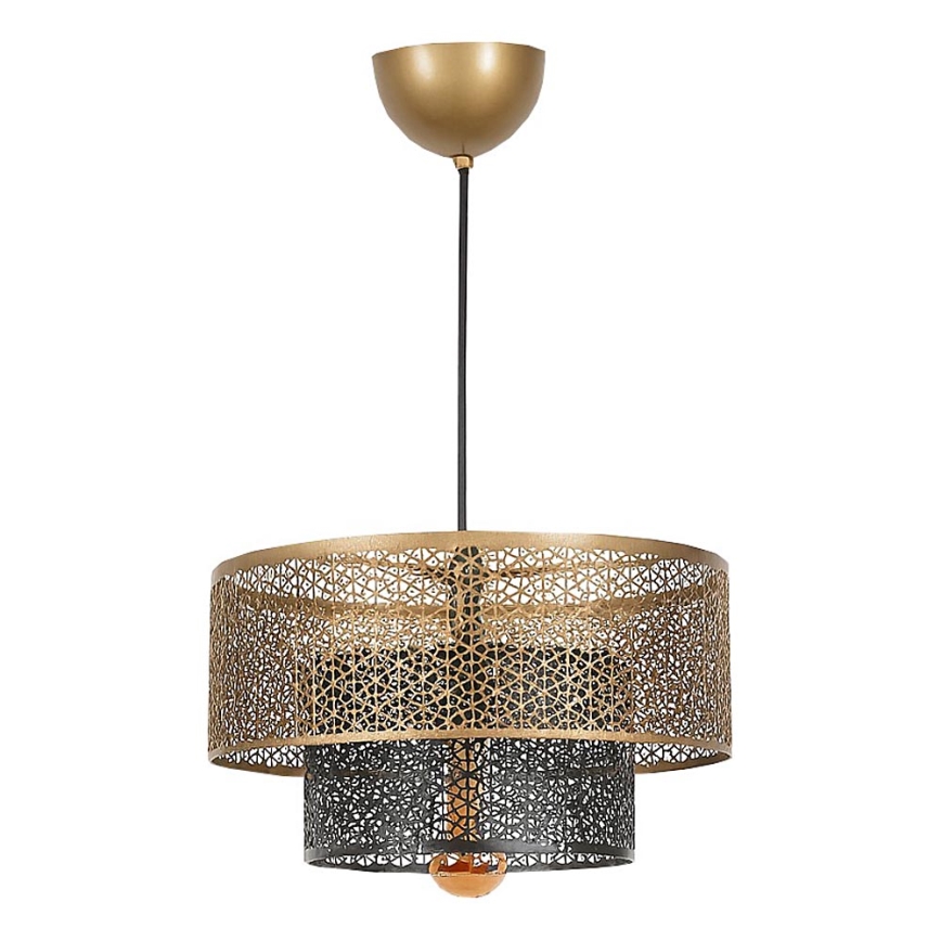 Lámpara colgante 1xE27/40W/230V dorado/negro