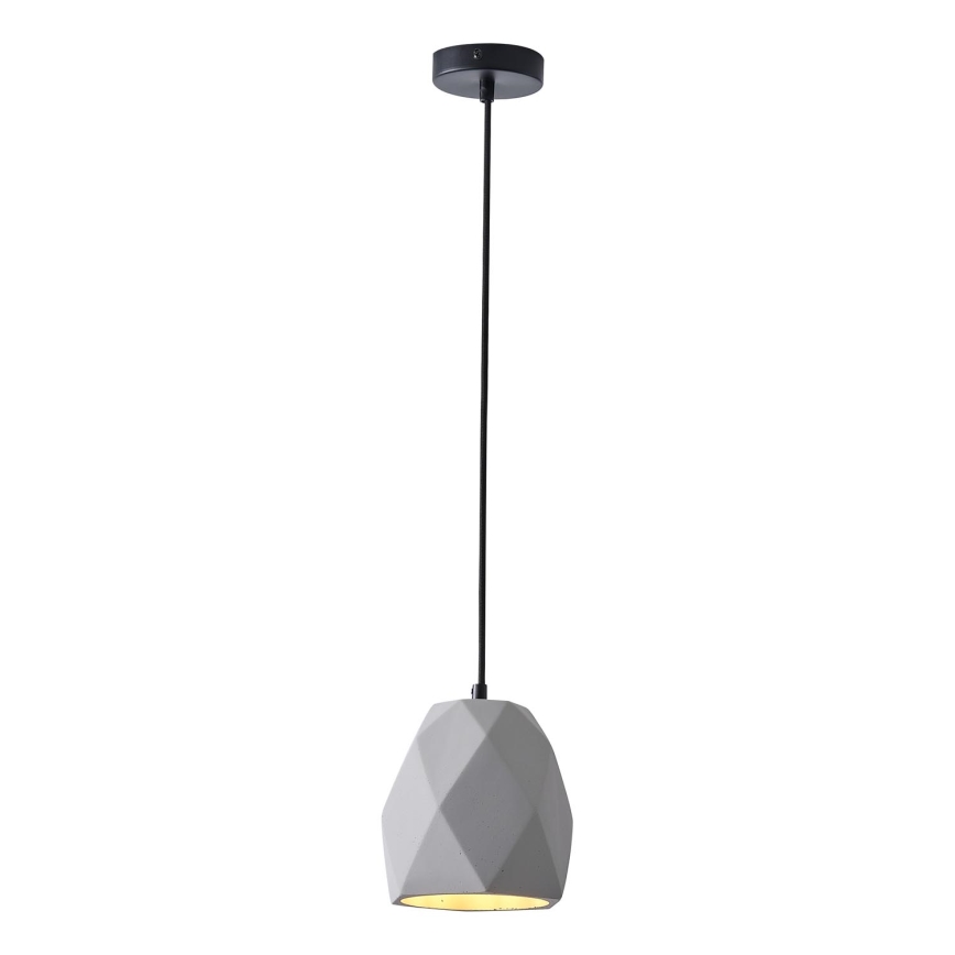Lámpara colgante 1xE27/40W/230V gris