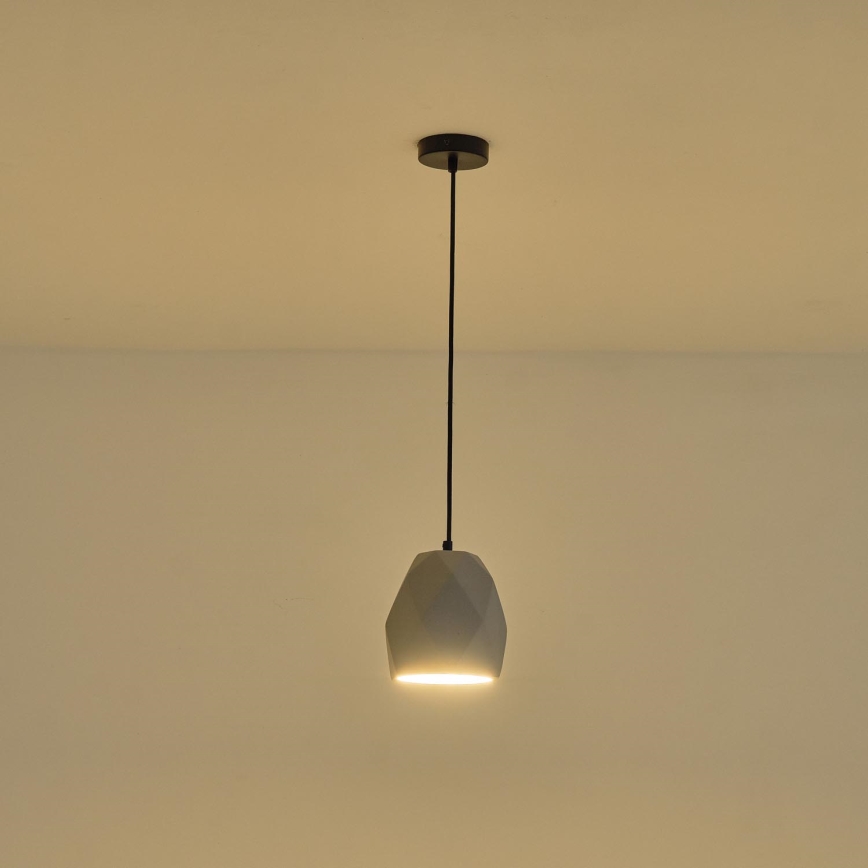 Lámpara colgante 1xE27/40W/230V gris