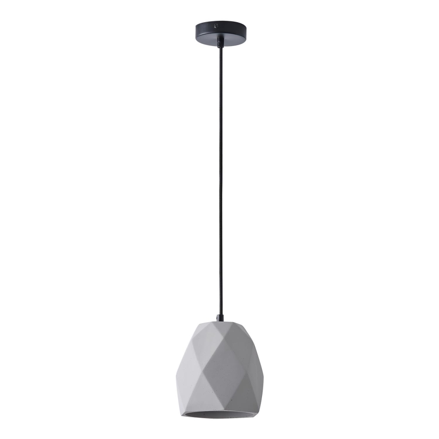 Lámpara colgante 1xE27/40W/230V gris