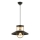 Lámpara colgante 1xE27/40W/230V negro/dorado