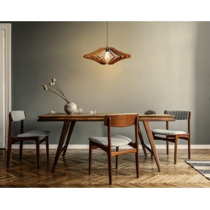 Lámpara colgante 1xE27/60W/230V brown diá. 47 cm