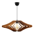 Lámpara colgante 1xE27/60W/230V brown diá. 59 cm