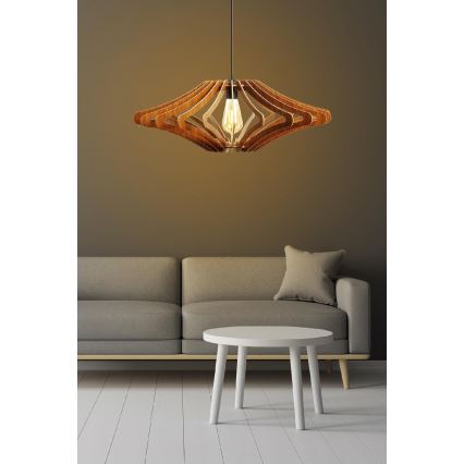 Lámpara colgante 1xE27/60W/230V brown diá. 59 cm