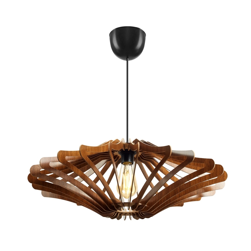 Lámpara colgante 1xE27/60W/230V brown diá. 59 cm