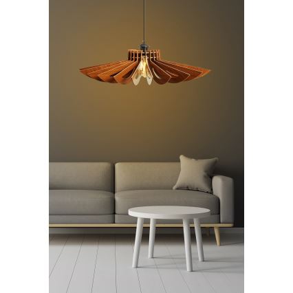Lámpara colgante 1xE27/60W/230V brown diá. 68 cm