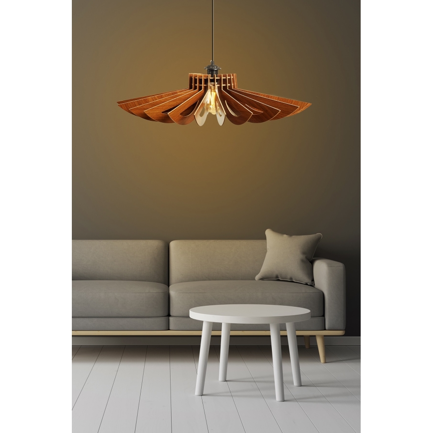 Lámpara colgante 1xE27/60W/230V brown diá. 68 cm