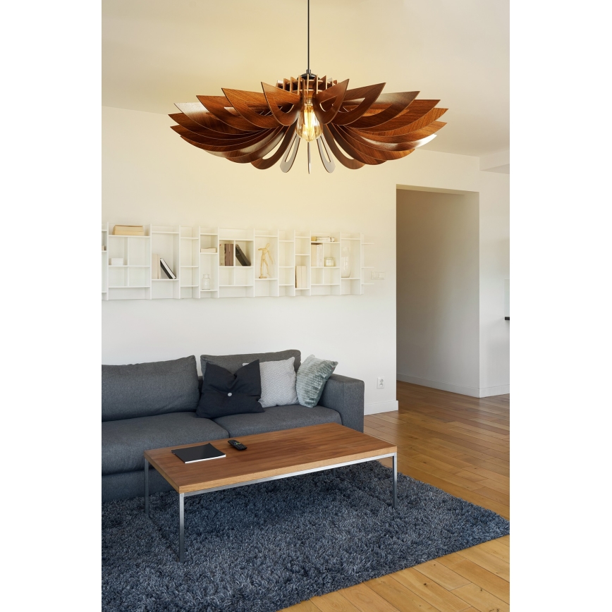 Lámpara colgante 1xE27/60W/230V brown diá. 68 cm